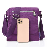 Waterproof Nylon Shoulder Bag Multifunction Messenger Bag