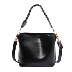 Vintage Small Bucket Crossbody Bag for Women