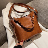 Vintage Small Bucket Crossbody Bag for Women