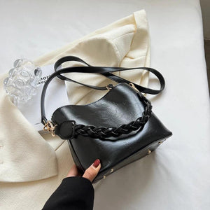 Vintage Small Bucket Crossbody Bag for Women