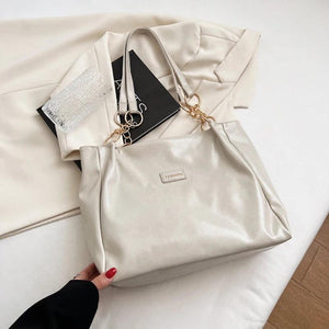 Oilskin Shoulder Bag Casual Women's Bag Autumn Winter Shopping Bag