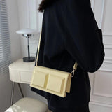 Summer Crossbody Women's Bag Small Flap Solid Female Handbags