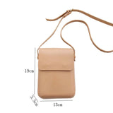Women's Vintage PU Leather Crossbody Phone Bag