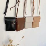 Women's Vintage PU Leather Crossbody Phone Bag