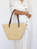 Big Straw Woven Shoulder Bags Large Totes for Women Summer Beach Handbags
