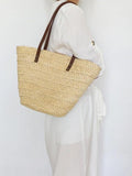 Big Straw Woven Shoulder Bags Large Totes for Women Summer Beach Handbags