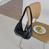 Zipper Women's Hobos Bag PU Leather Shoulder Crossbody Bag
