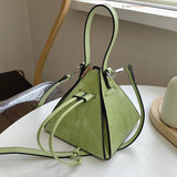 Triangle Handbag Pull Rope Box Dumplings Lantern Woman Bag