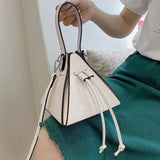Triangle Handbag Pull Rope Box Dumplings Lantern Woman Bag
