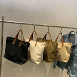 Canvas Shoulder Bag Large Capacity Shopping Bag Winter Messenger Bag