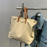 Canvas Shoulder Bag Large Capacity Shopping Bag Winter Messenger Bag