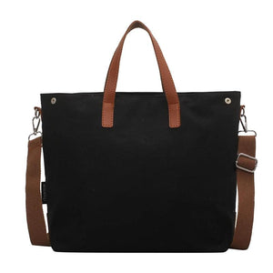 Canvas Shoulder Bag Large Capacity Shopping Bag Winter Messenger Bag
