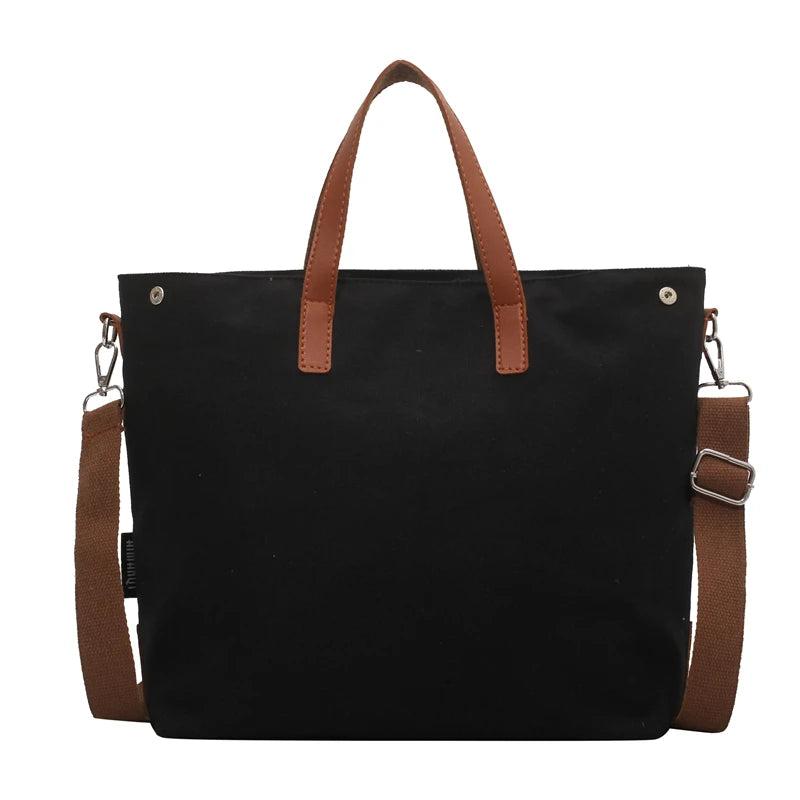 Canvas Shoulder Bag Large Capacity Shopping Bag Winter Messenger Bag