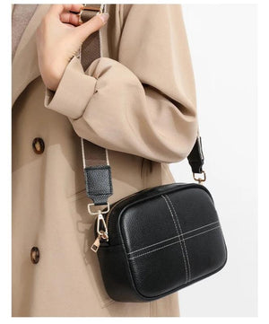 Cowhide Cell Phone Shoulder Bag Leather Messenger Bags