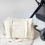 Bear Rabbit Embroidery Portable Mom Baby Shoulder Bag Mummy Travel Handbag