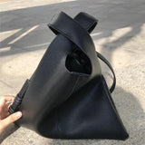 Women Bucket Bag Soft PU Leather Large Capacity Lady Shoulder Bag