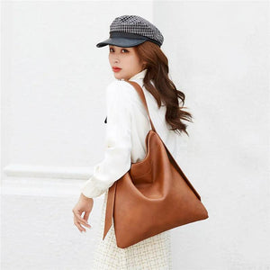 Women Shoulder Bags Large Capacity PU Leather Female Handbag