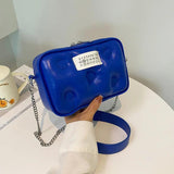 Women Crossbody Camera Bag with Chain Shoulder Strap