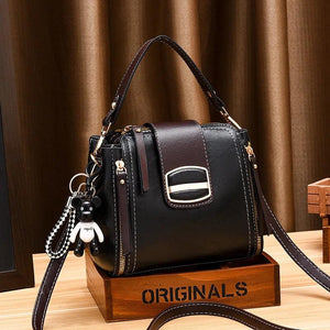 Women's Patchwork Bucket Bag Shoulder Crossbody Purse WLHB3225