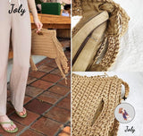 Tassel Summer Beach Bag Handbag Women Grass Weave Bag