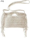Tassel Summer Beach Bag Handbag Women Grass Weave Bag