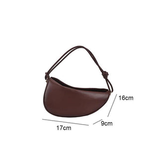 Solid Lady Half Moon Crossbody Bag Casual Underarm Bag WLHB2391