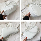 Solid Lady Half Moon Crossbody Bag Casual Underarm Bag WLHB2391