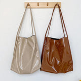 Soft Patent Leather Shoulder Bags Casual Female Totes Bags WLHB2385