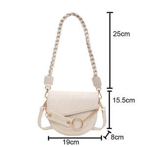 Crocodile Pattern Crossbody Bag Chain Shoulder Handbag WLHB2378