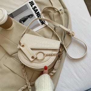 Crocodile Pattern Crossbody Bag Chain Shoulder Handbag WLHB2378