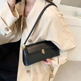 Small PU Leather Underarm Handbags Tote Bags