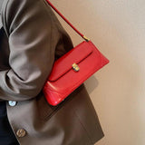 Small PU Leather Underarm Handbags Tote Bags