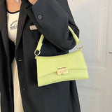 Women PU Leather Crossbody Bag Green Flap Shoulder Bags Messenger Bag