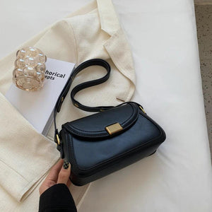 Small PU Leather Saddle Bags for Women Vintage Handbags