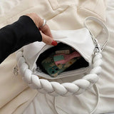 Green PU Leather Crossbody Shoulder Bag