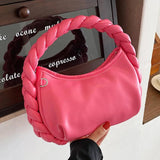 Green PU Leather Crossbody Shoulder Bag