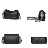 Leather Ladies Shoulder Bag Solid Women Messenger Bags