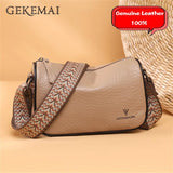 Leather Ladies Shoulder Bag Solid Women Messenger Bags