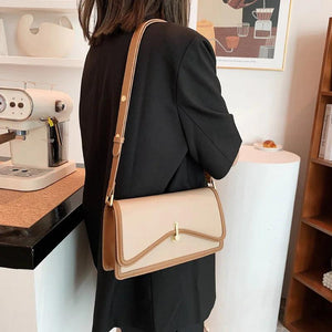 Women Shoulder Bag Axillary Bags PU Leather Crossbody Bags Green Flap Bags