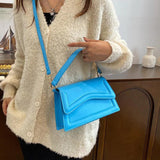 Women High Flap Bags Shoulder Bags Green Orange Messenger Bags Clutch