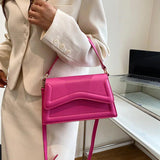 Women High Flap Bags Shoulder Bags Green Orange Messenger Bags Clutch