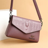 Crocodile Pattern Shoulder Bag for Women Vintage Sling Sac De Luxe Femme FLAP