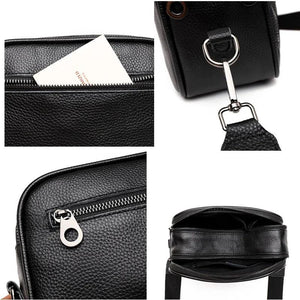 Leather Shoulder Crossbody Bag Casual Rhomboid High Handbag