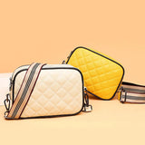 Leather Shoulder Crossbody Bag Casual Rhomboid High Handbag