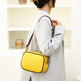 Leather Shoulder Crossbody Bag Casual Rhomboid High Handbag