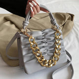 Green Crossbody Shoulder Bag Soft Pu Leather Small Tote Clutch