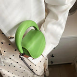Women Pink Small Handbags Short Handle Clutches PU Leather Totes Bag