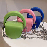 Women Pink Small Handbags Short Handle Clutches PU Leather Totes Bag