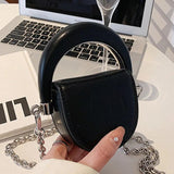 Women Pink Small Handbags Short Handle Clutches PU Leather Totes Bag
