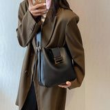 Solid Women Handbag Large Capacity Shoulder Bags PU Leather Wild Bags Sac a Main